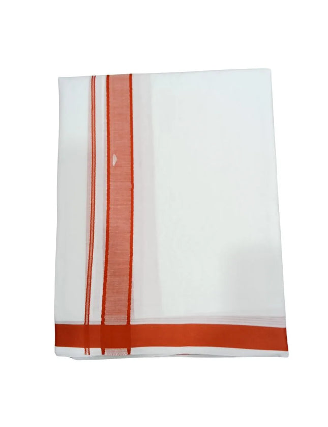 Men Pure Cotton Premium D-120 Panchakacham Dhoti-9x5