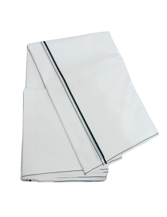 Men Pure Cotton Seer Panchakacham Dhoti- 10x6