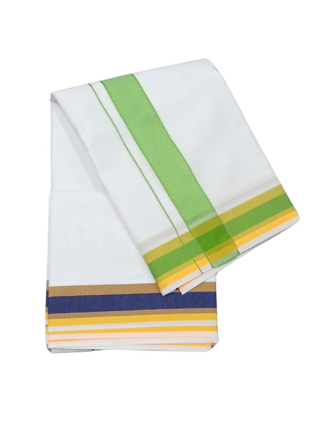 Men 2 Inch Deluxe Fancy Panchakacham Dhoti-9x5