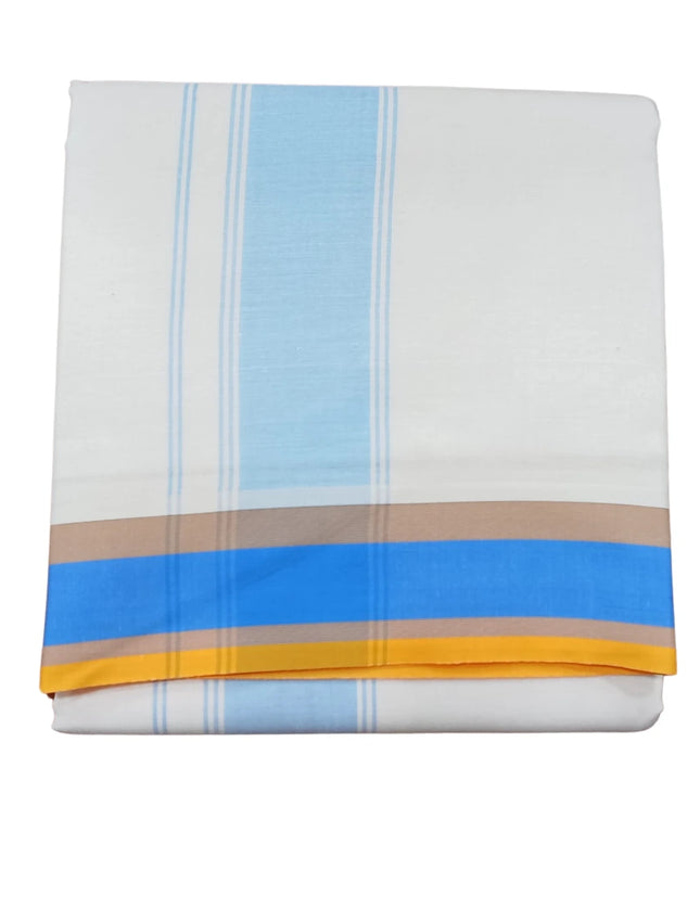 Men 2 Inch Deluxe Fancy Panchakacham Dhoti-9x5