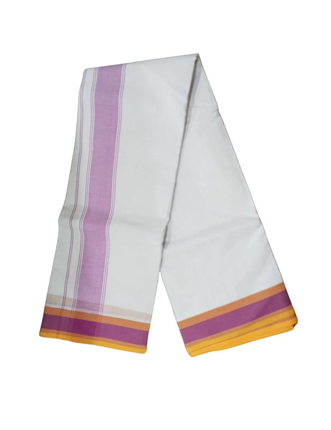 Men 2 Inch Deluxe Fancy Panchakacham Dhoti-9x5