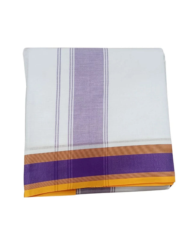 Men 2 Inch Deluxe Fancy Panchakacham Dhoti-9x5