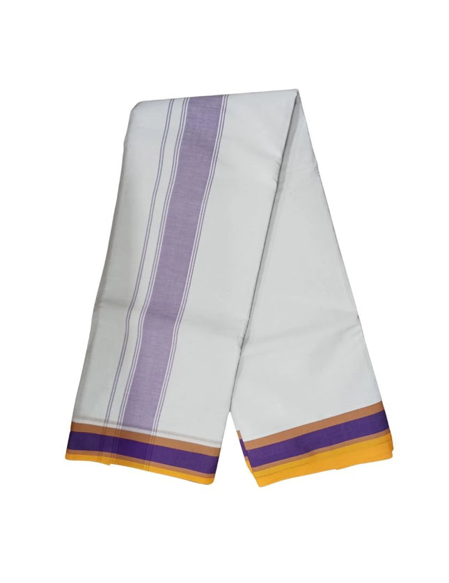 Men 2 Inch Deluxe Fancy Panchakacham Dhoti-9x5