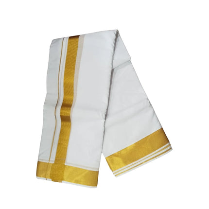 Men Cotton 100K Jari Panchakacham Dhoti 10x6