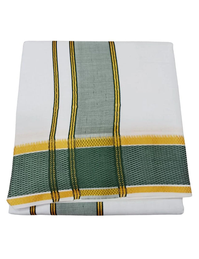 Men Cotton 4 Inch Gemini Pet Panchakacham Dhoti 10x6
