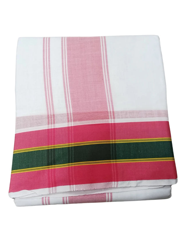 Men Cotton 5 Inch Double Colour Panchakacham Dhoti 10x6
