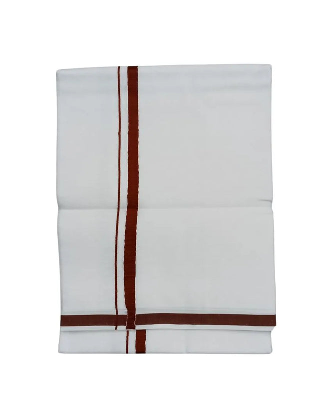 Men Cotton Chakra Gundanj Double Dhoti- 3.66m