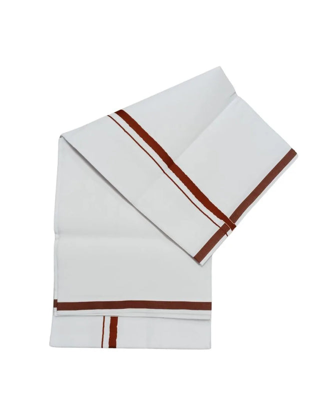 Men Cotton Chakra Gundanj Double Dhoti- 3.66m