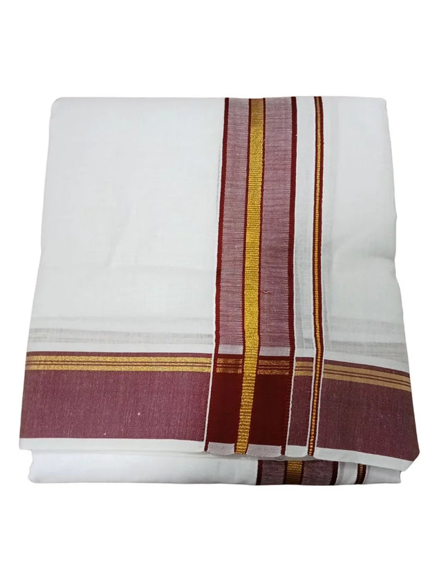 Men Cotton Jari Thillanna Panchakacham Dhoti 9x5