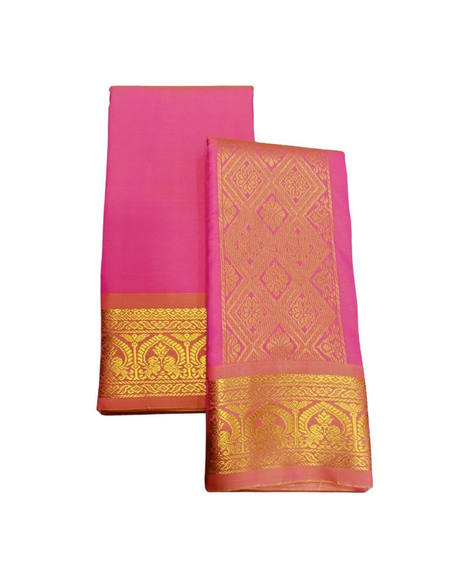 Men Artsilk Krishna Panchakacham Dhoti 9x5