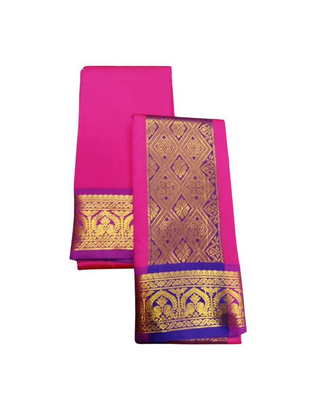 Men Artsilk Krishna Panchakacham Dhoti 9x5