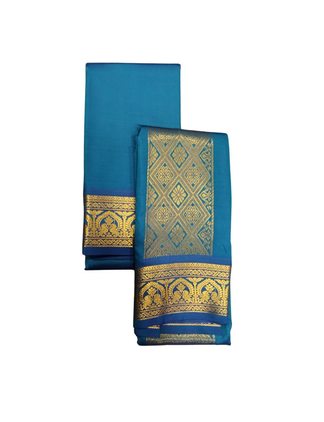 Men Artsilk Krishna Panchakacham Dhoti 9x5