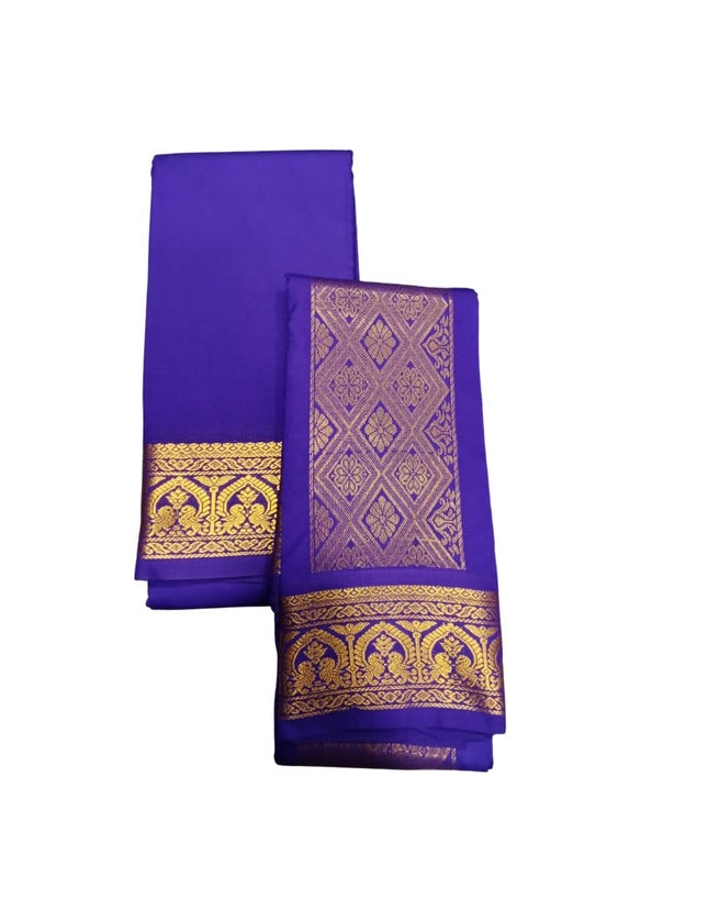 Men Artsilk Krishna Panchakacham Dhoti 9x5