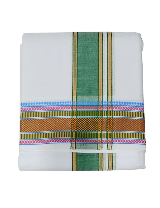 Men Pure Cotton 3 Inch New Pet Panchakacham Dhoti- 10x6