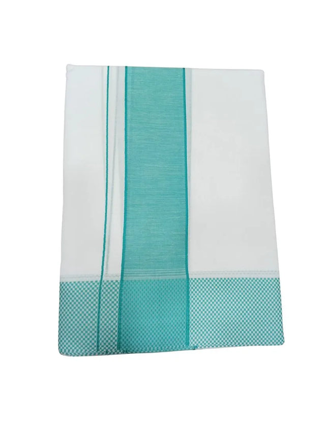 Men Pure Cotton Colour Checks Panchakacham Dhoti-9x5