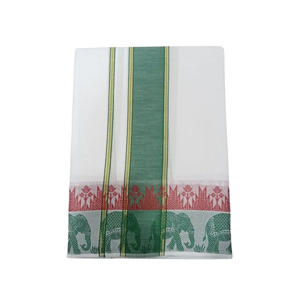 Men Pure Cotton D144 Majestic Fancy Panchakacham Dhoti-9x5