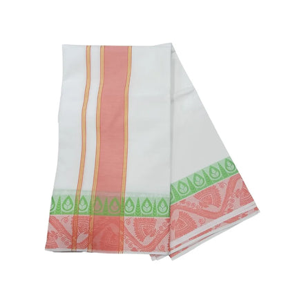 Men Pure Cotton D144 Majestic Fancy Panchakacham Dhoti-9x5
