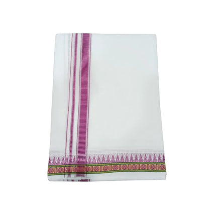 Men Pure Cotton D66 Mokku Ruthuratch Panchakacham Dhoti-9x5