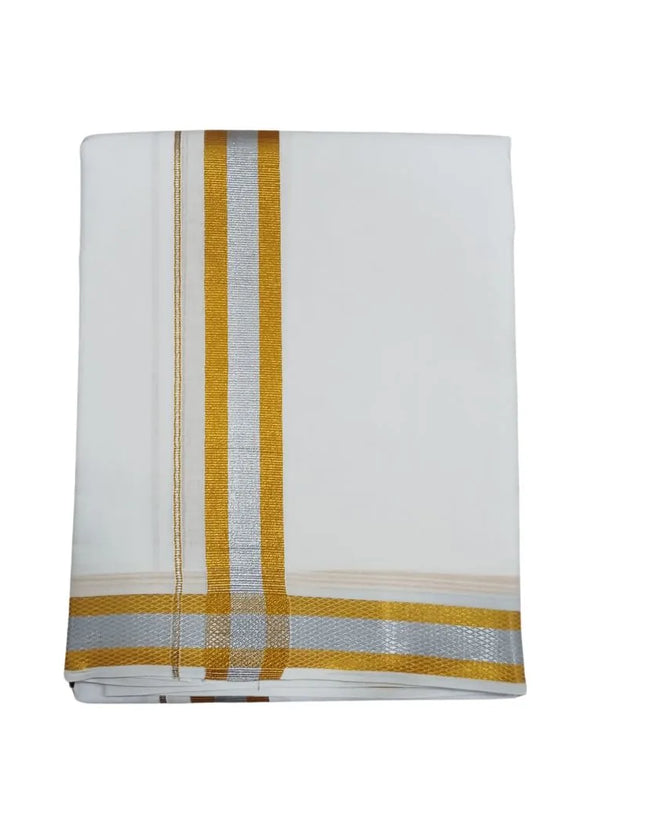 Men Pure Cotton Premium d58B Panchakacham Dhoti- 10x6