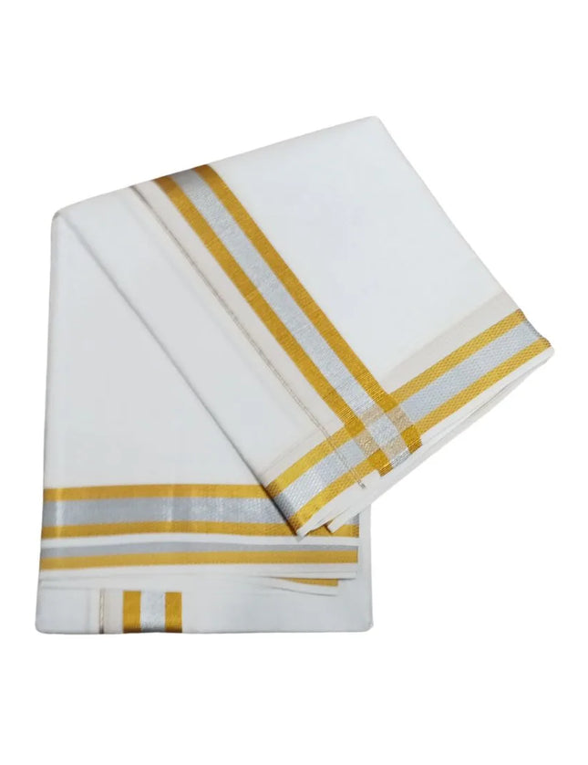 Men Pure Cotton Premium d58B Panchakacham Dhoti- 10x6