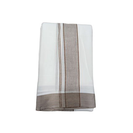 Men Pure Cotton Super Nice Seer Panchakacham Dhoti-9x5