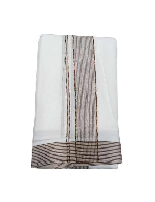 Men Pure Cotton Super Nice Seer Panchakacham Dhoti-9x5