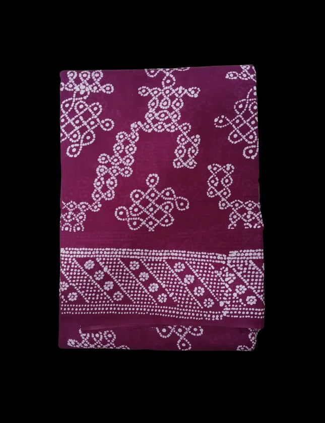 Madurai 100s Kolam Soft 6 Yards Sarees