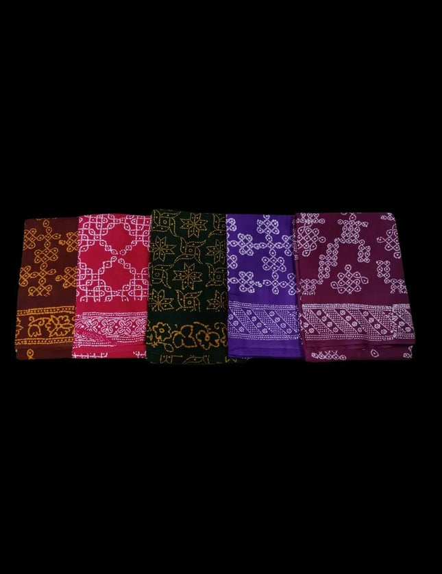 Madurai 100s Kolam Soft 6 Yards Sarees