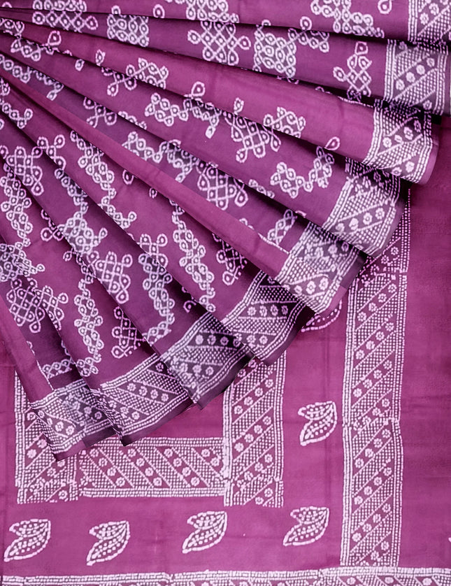 Madurai 100s Kolam Soft 6 Yards Sarees