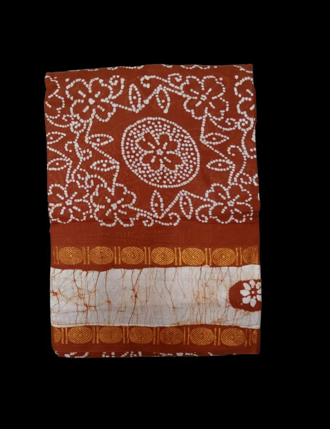 Madurai  Adayar Mist Soft Cotton 6 yards Sarees