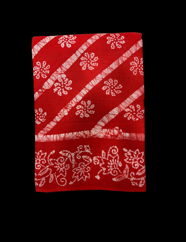 Madurai Cross Batik Soft Cotton 9 yards Sarees