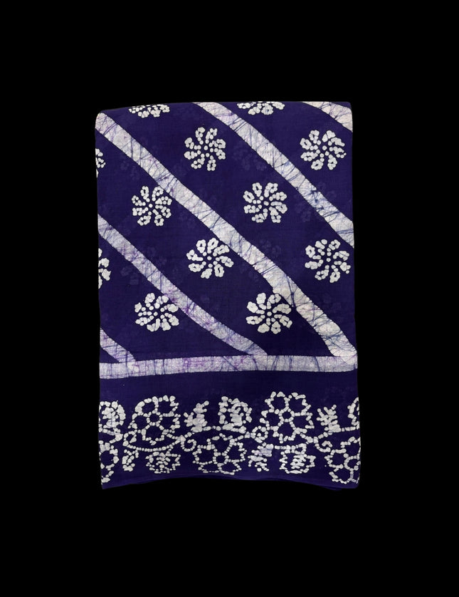 Madurai Cross Batik Soft Cotton 9 yards Sarees