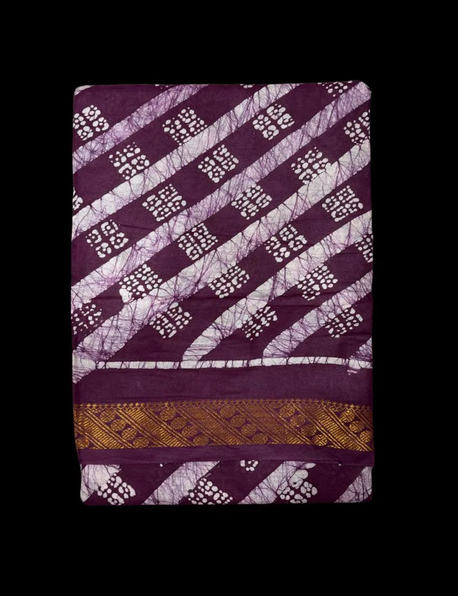 Madurai Cross Wax 6 yards Sarees