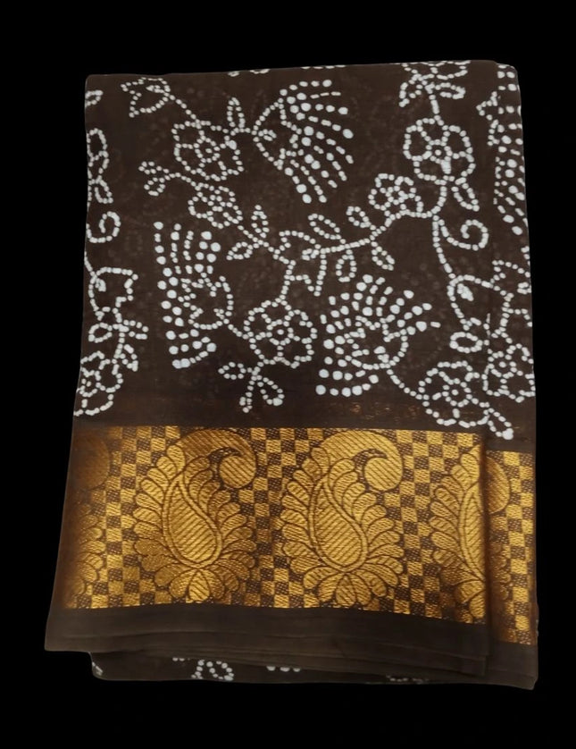 Madurai Poonam Kodi Wax Cotton 9 yards Sarees