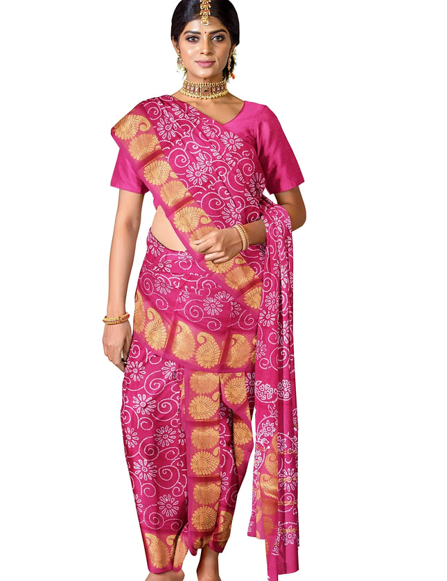 Madurai Poonam Kodi Wax Cotton 9 yards Sarees