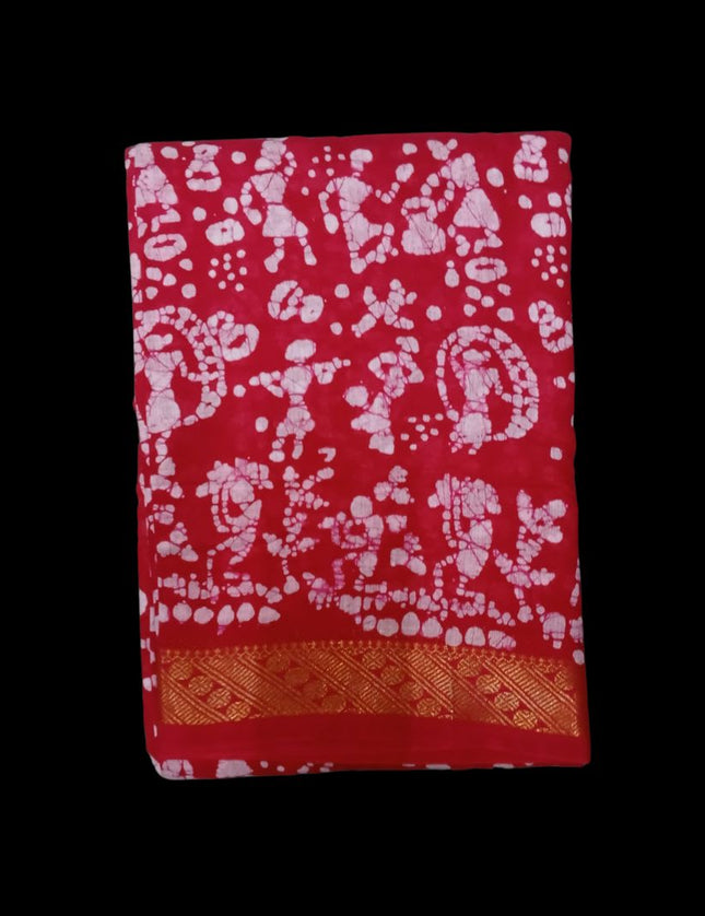 Madurai Soft Cotton Jari Border  6 yards Sarees