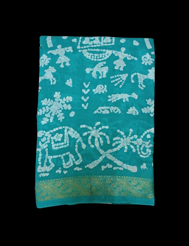 Madurai Soft Cotton Jari Border  6 yards Sarees