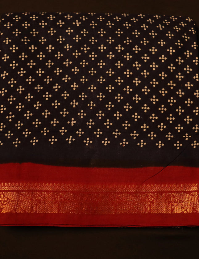 Madurai Wax Sungudi Cotton Sarees 9 Yards