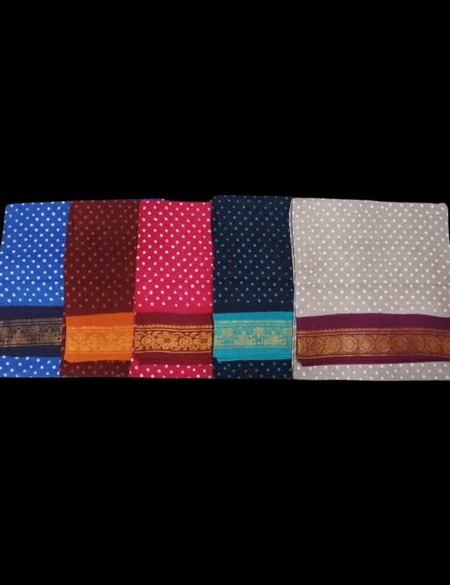 Madurai One Side Wax 6 yards Sarees