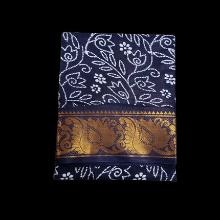 Madurai Poonam Kodi Wax Cotton 9 yards Sarees