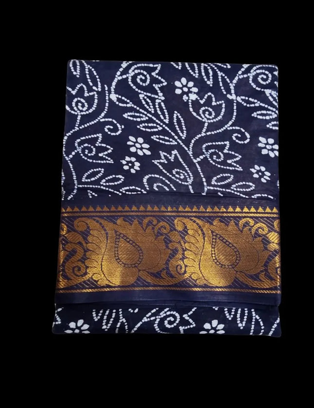 Madurai Poonam Kodi Wax Cotton 9 yards Sarees