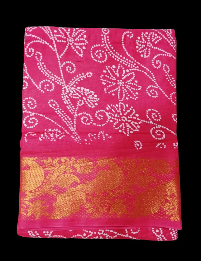 Madurai Poonam Kodi Wax Cotton 9 yards Sarees