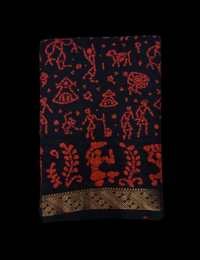 Madurai Soft Cotton Jari Border  6 yards Sarees