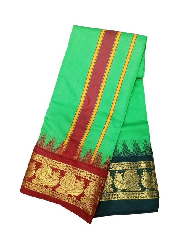 Men Art Silk Karishma Big Border Panchakacham Dhoti 9x5