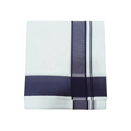 Men Cotton 2INCH Thillana Double Dhoti- 3.66m