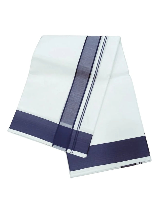 Men Cotton 2INCH Thillana Double Dhoti- 3.66m