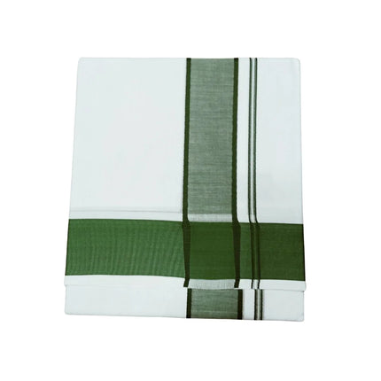 Men Cotton 2INCH Thillana Double Dhoti- 3.66m