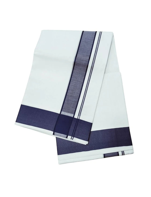 Men Cotton 2INCH Thillana Double Dhoti- 3.66m