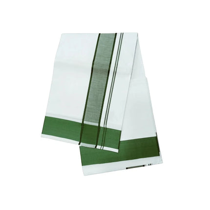 Men Cotton 2INCH Thillana Double Dhoti- 3.66m