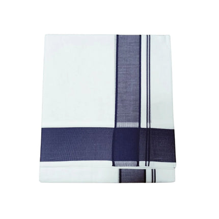 Men Cotton 2INCH Thillana Double Dhoti- 3.66m